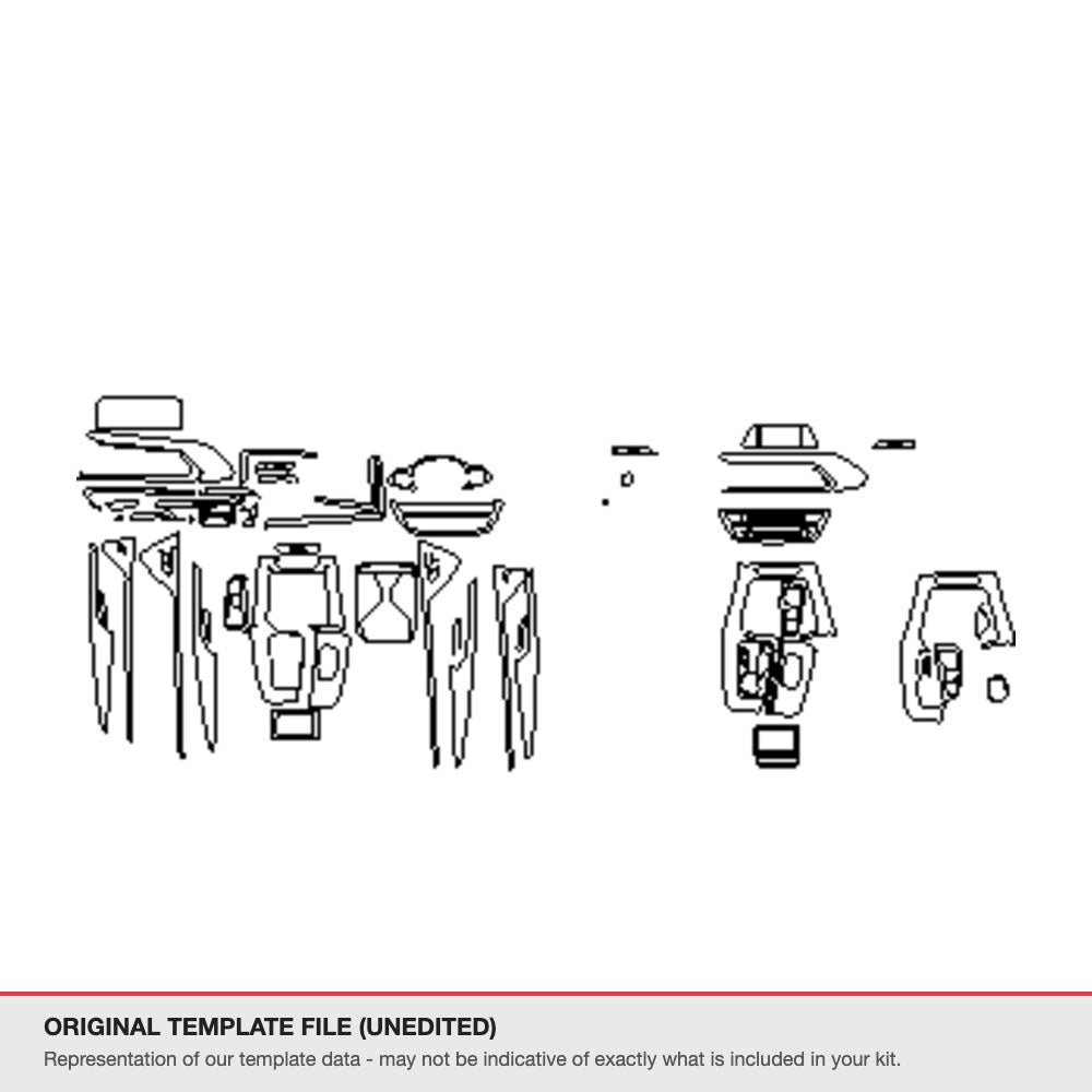 BMW X3 2018 original template file