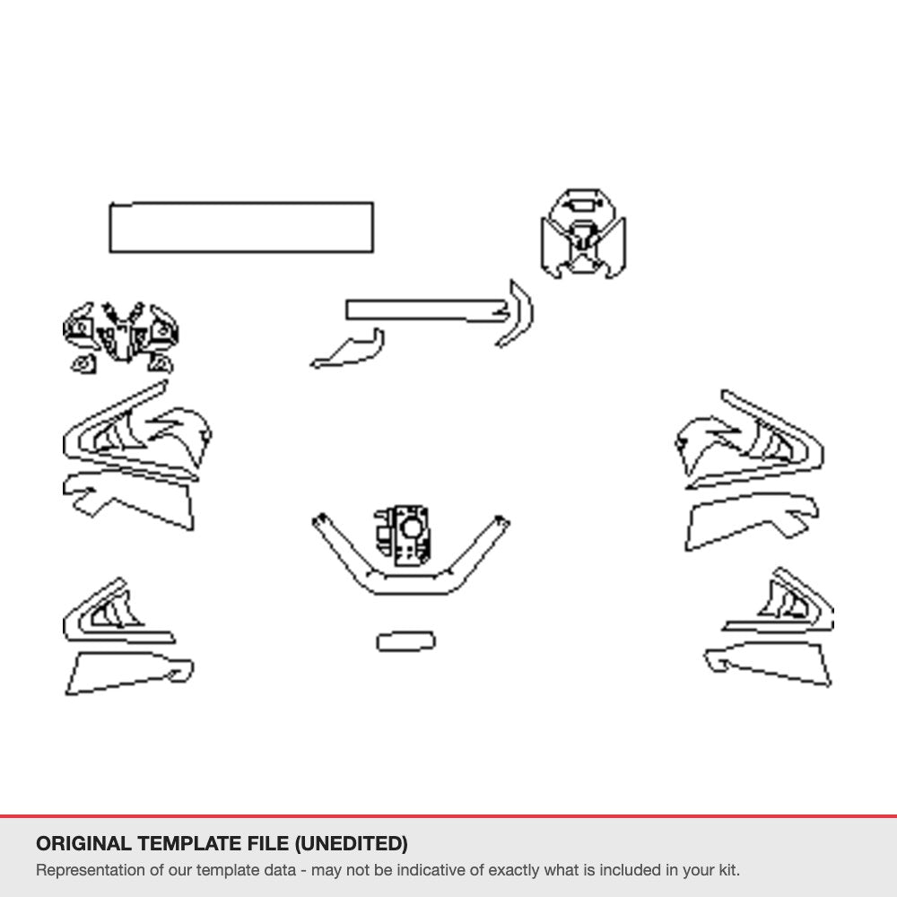 BMW X3 2025+ original template file