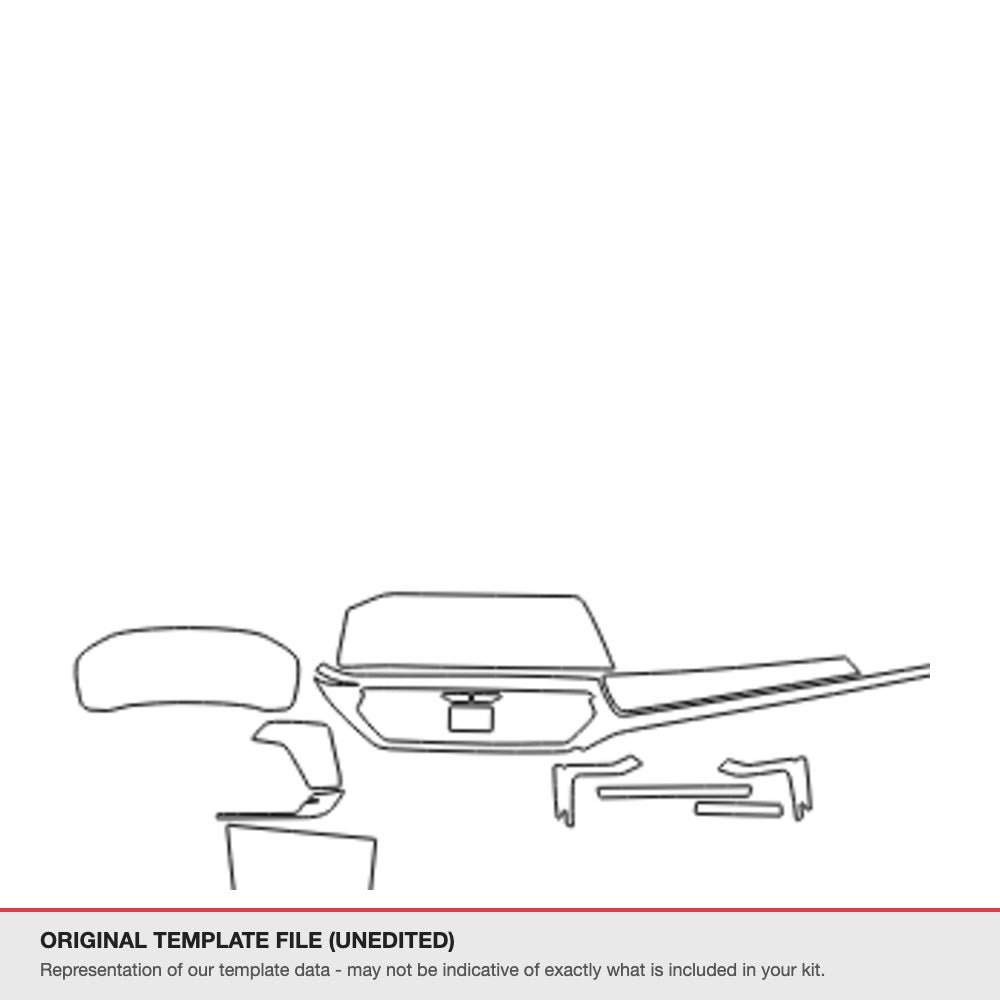 BMW 4 Series Sedan 2021-2022 original template file