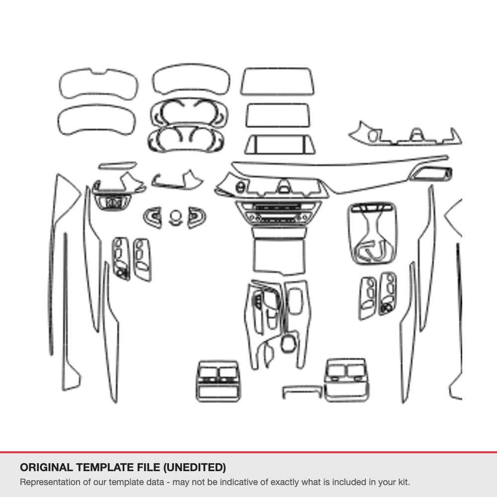 BMW 5 Series 2019-2020 original template file