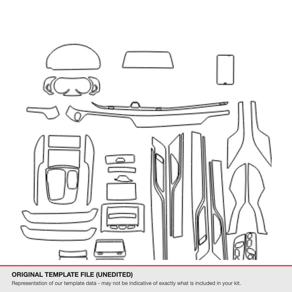 BMW 7 Series 2021-2022 original template file