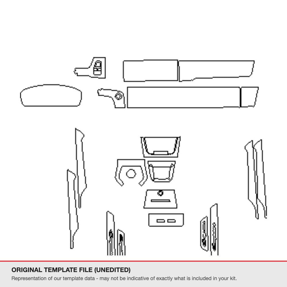 Porsche Cayenne coupe 2024+ original template file