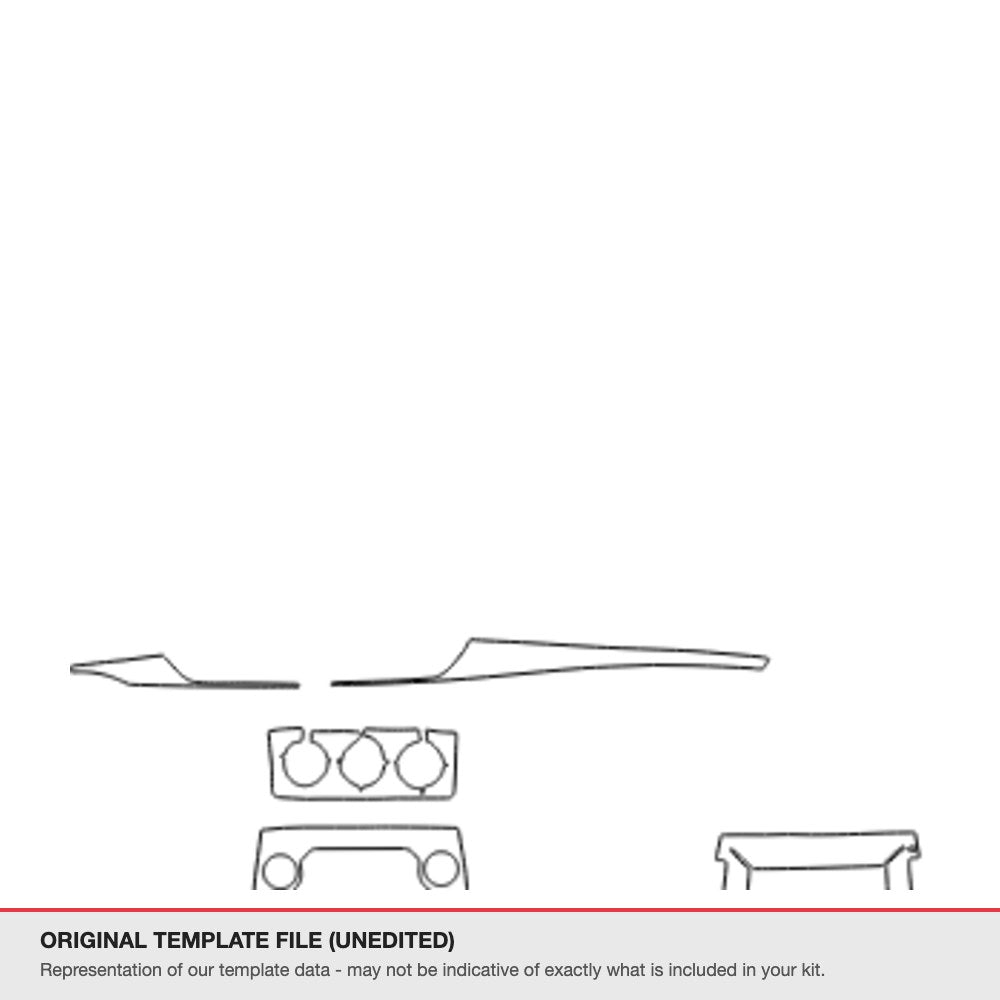 Toyota Yaris 2017-2019 original template file