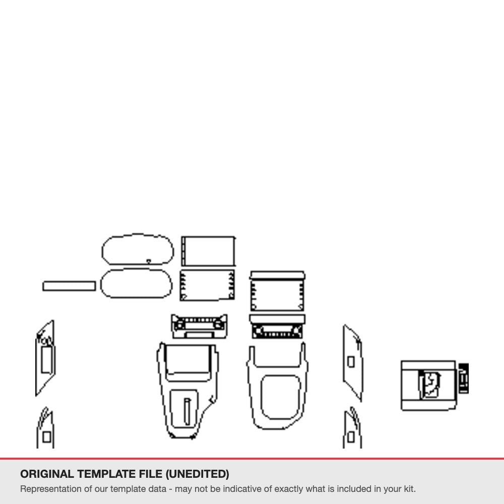 Toyota Fortuner 2021+ original template file
