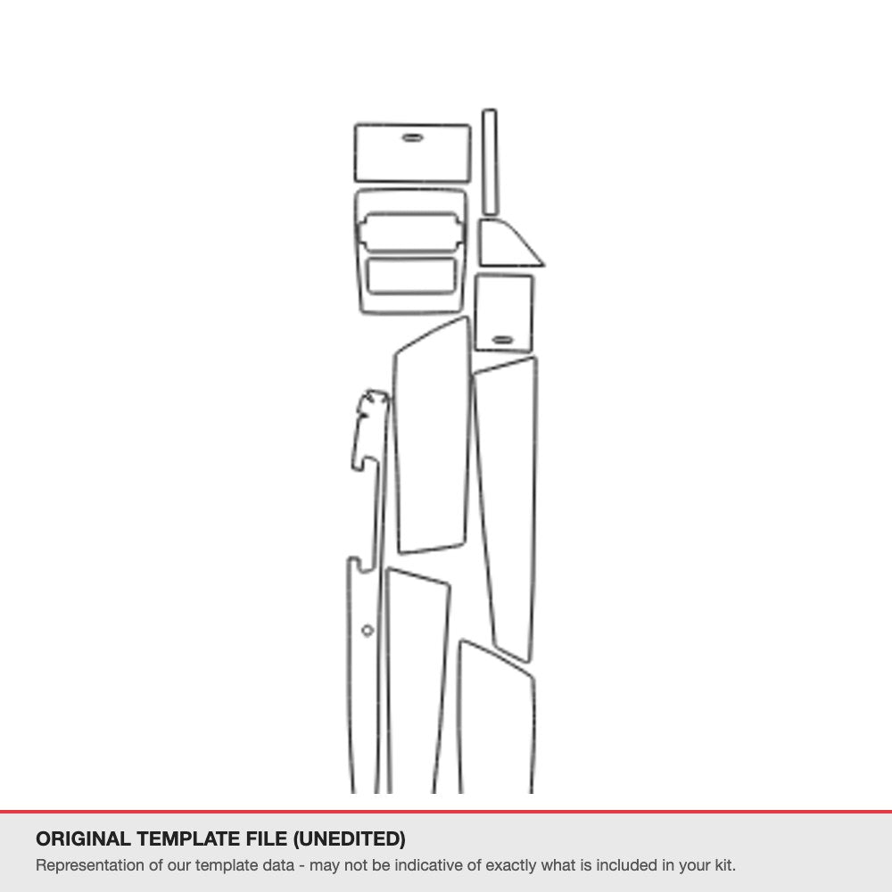 Jaguar XF 2013-2015 original template file