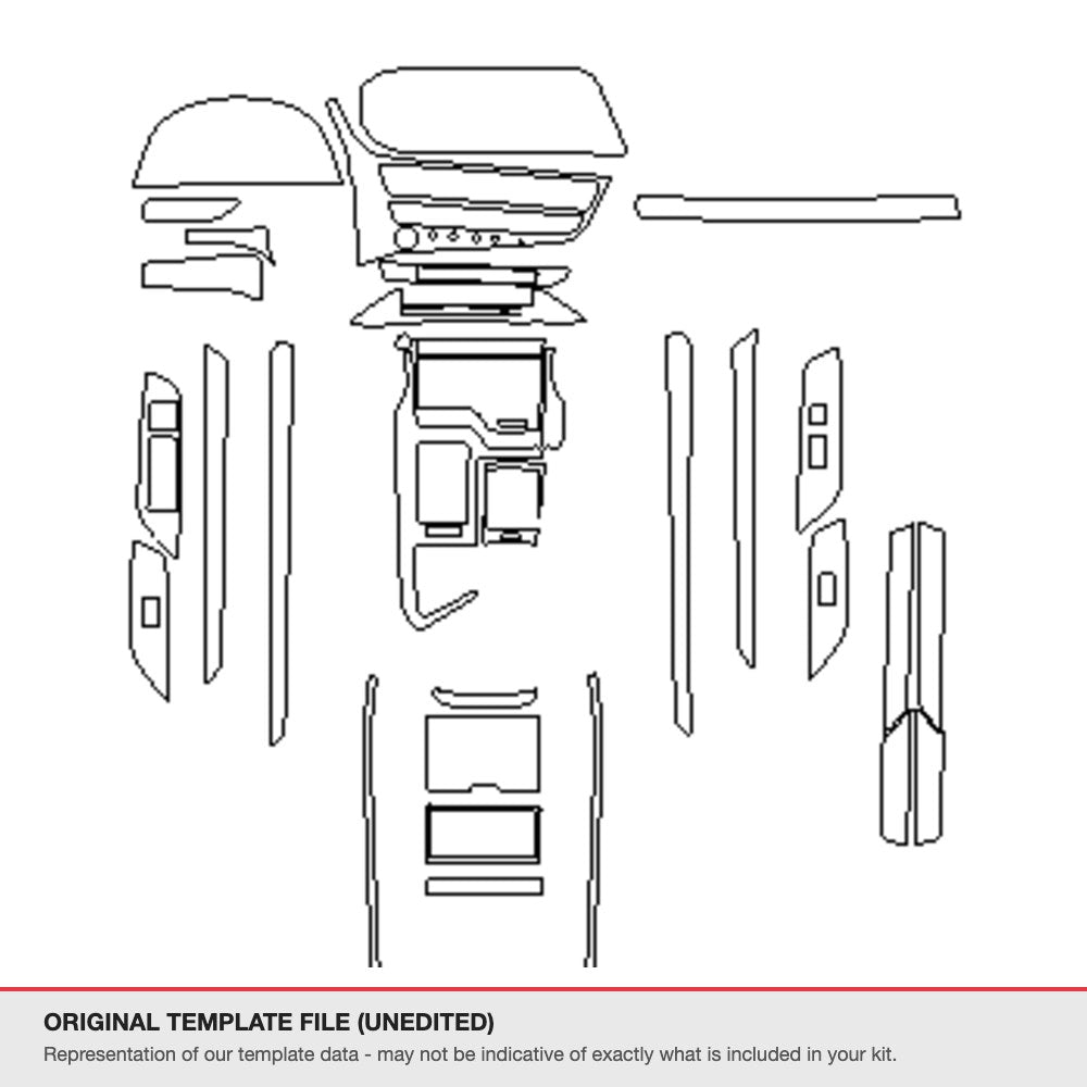 Lexus ES 2021 original template file