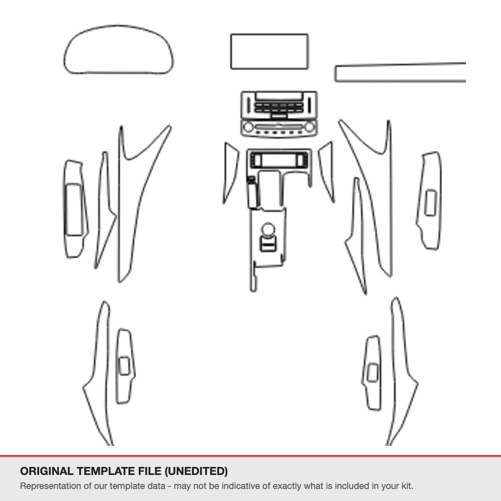 Lexus IS 2017-2020 original template file