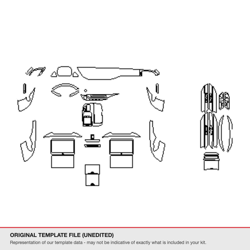 Lexus LS 2018-2020 original template file
