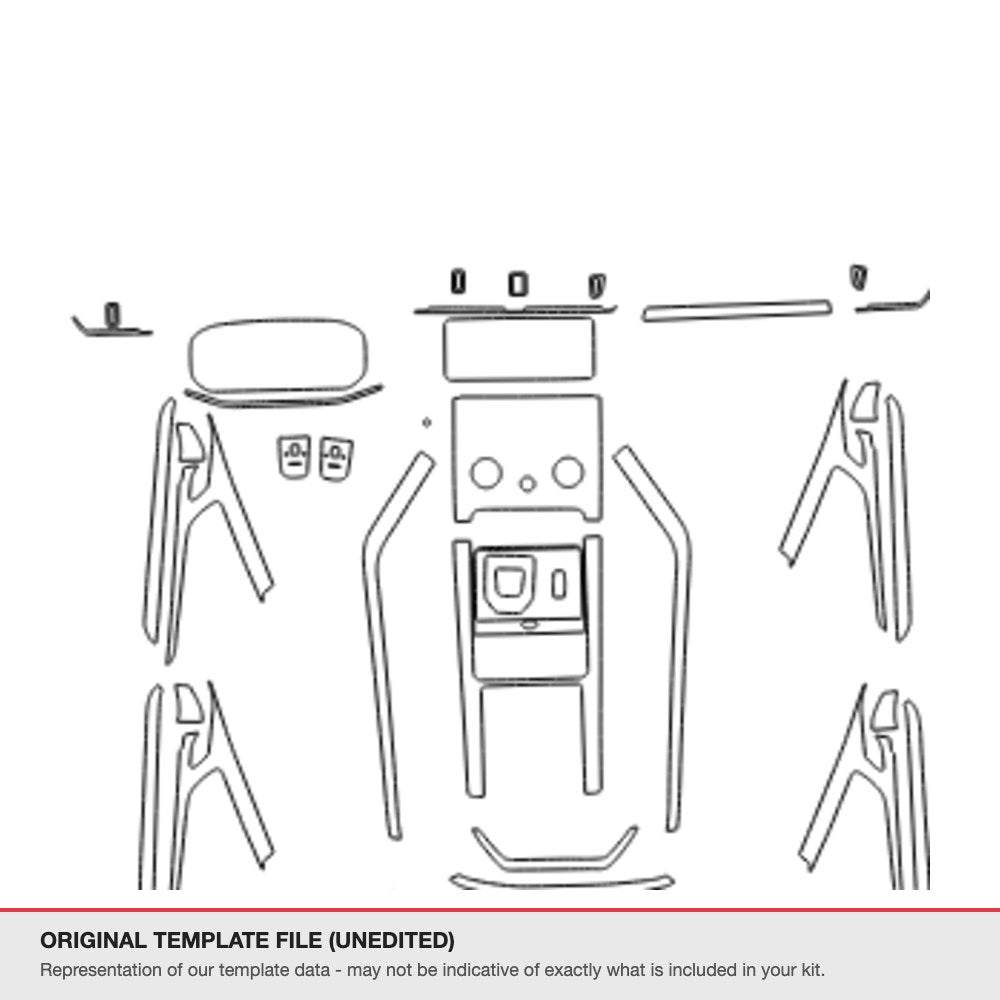 Land Rover Range Rover Evoque 2020 original template file (template 1)