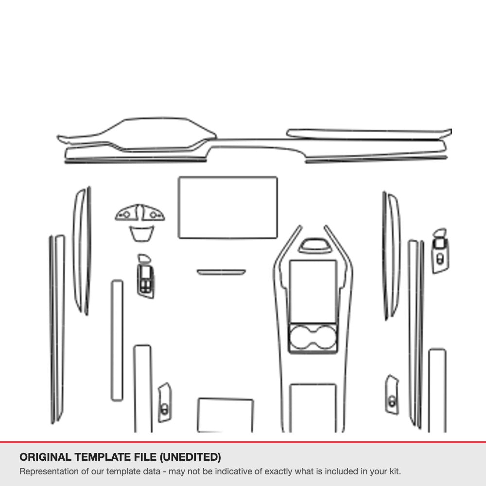 Tesla Model X 2023+ original template file