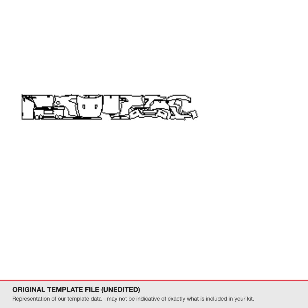 Nissan GTR 2015-2016 original template file (template 1)