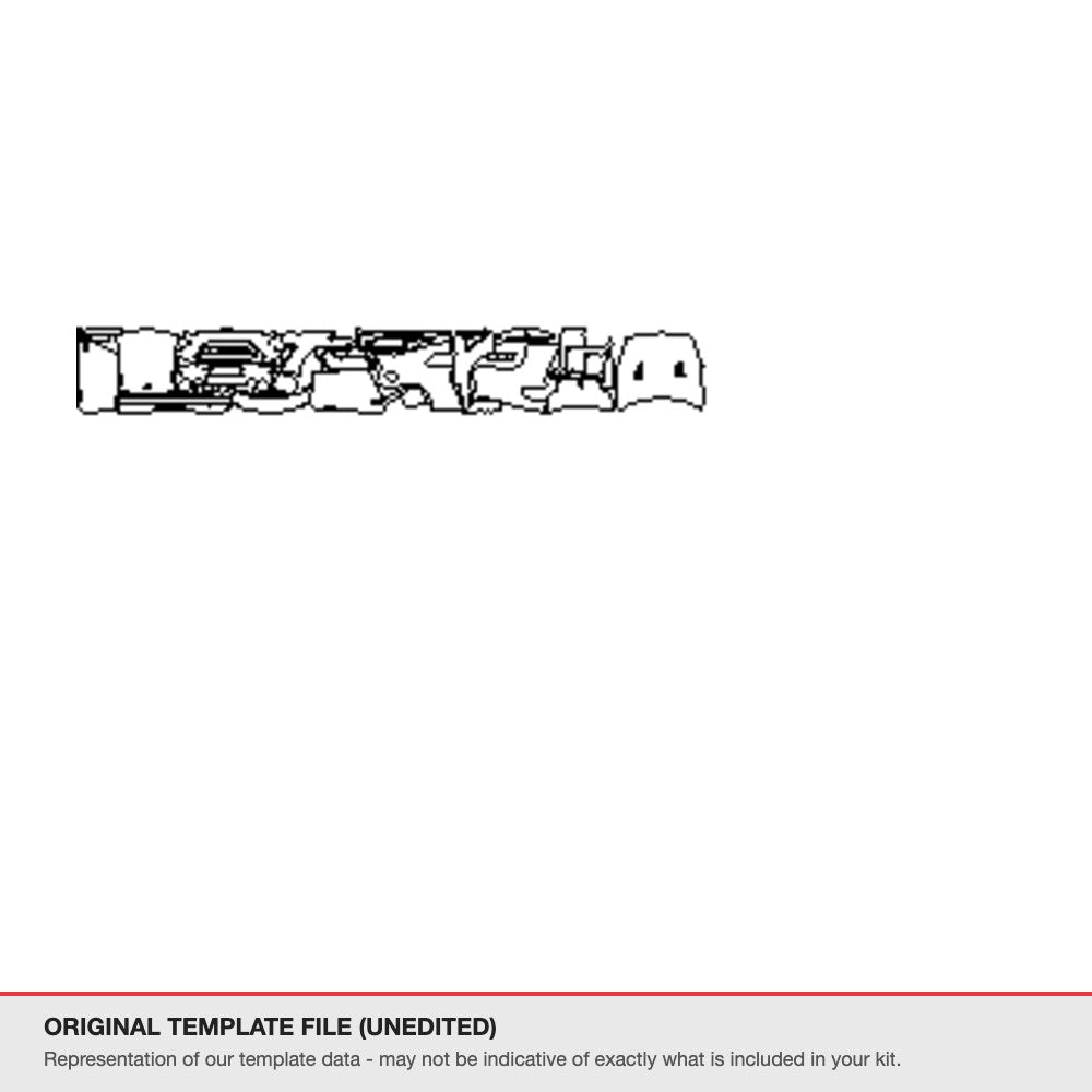 Nissan GTR 2017-2023 original template file (template 2)