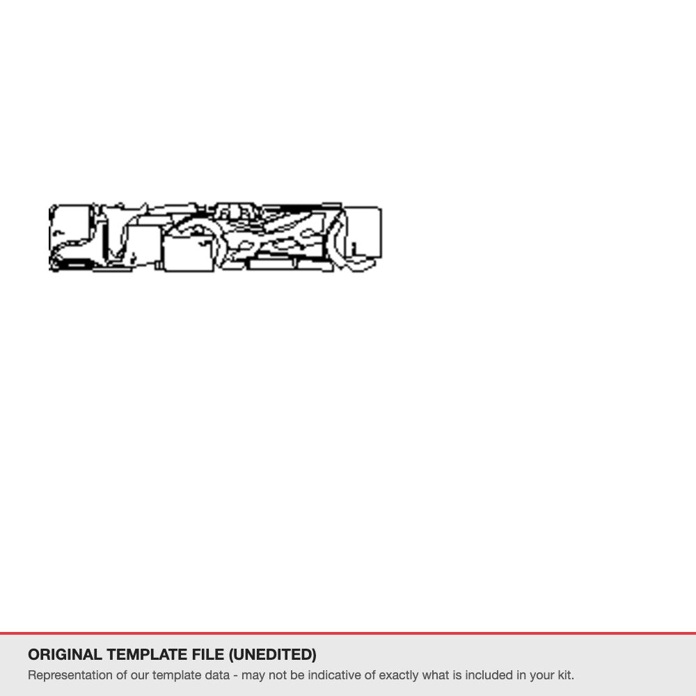 Nissan Navara 2024-2025 original template file (template 2)