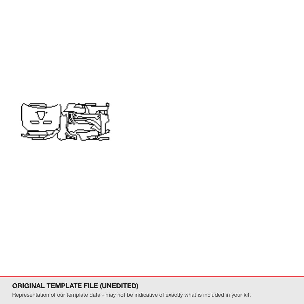 Mitsubishi Lancer 2015-2016 original template file