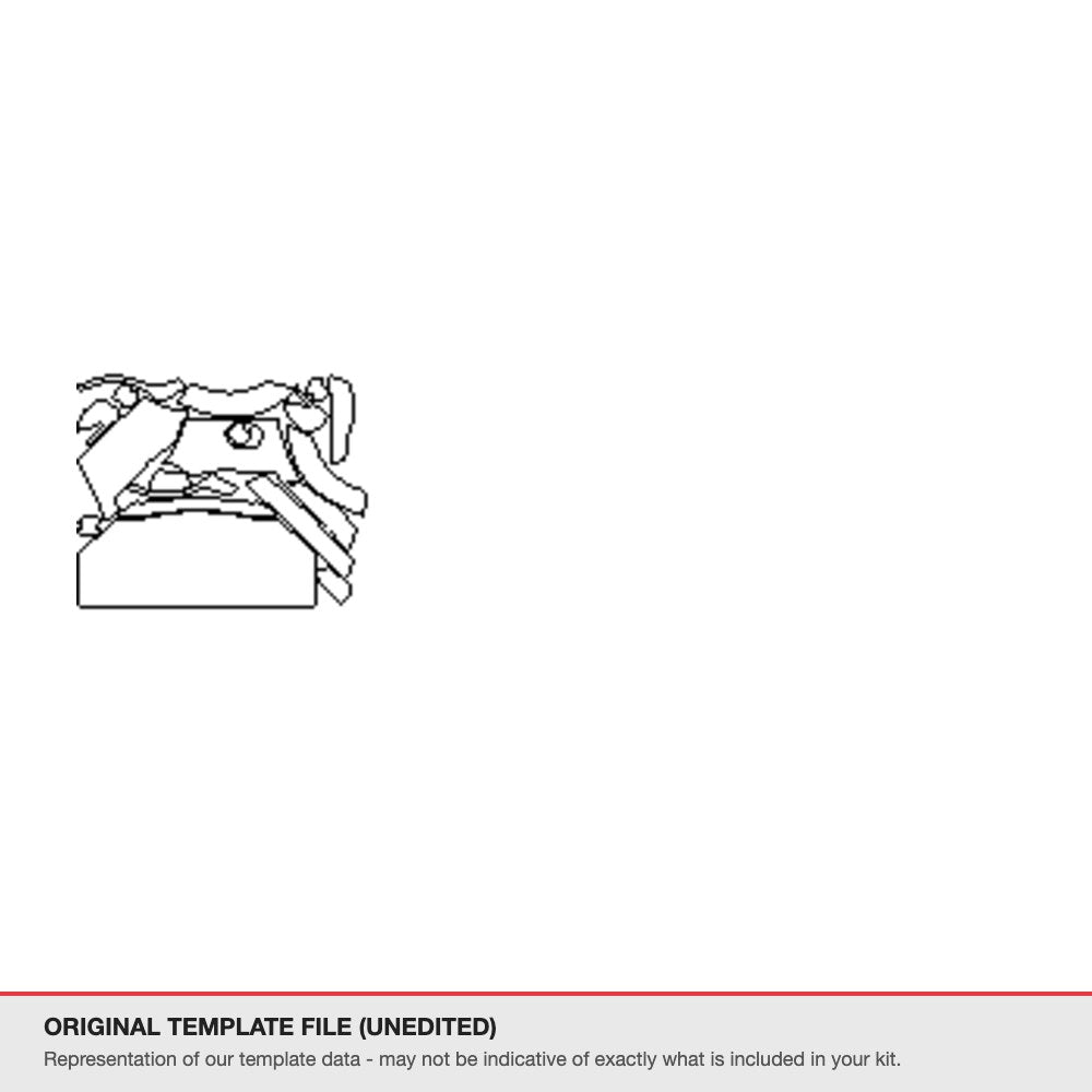 Mitsubishi Outlander 2013-2016 original template file
