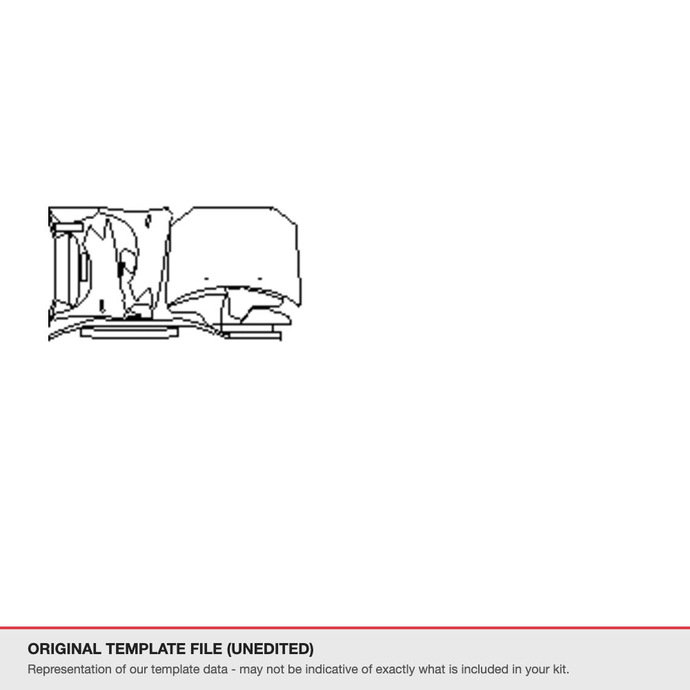 Mitsubishi Outlander 2018 original template file