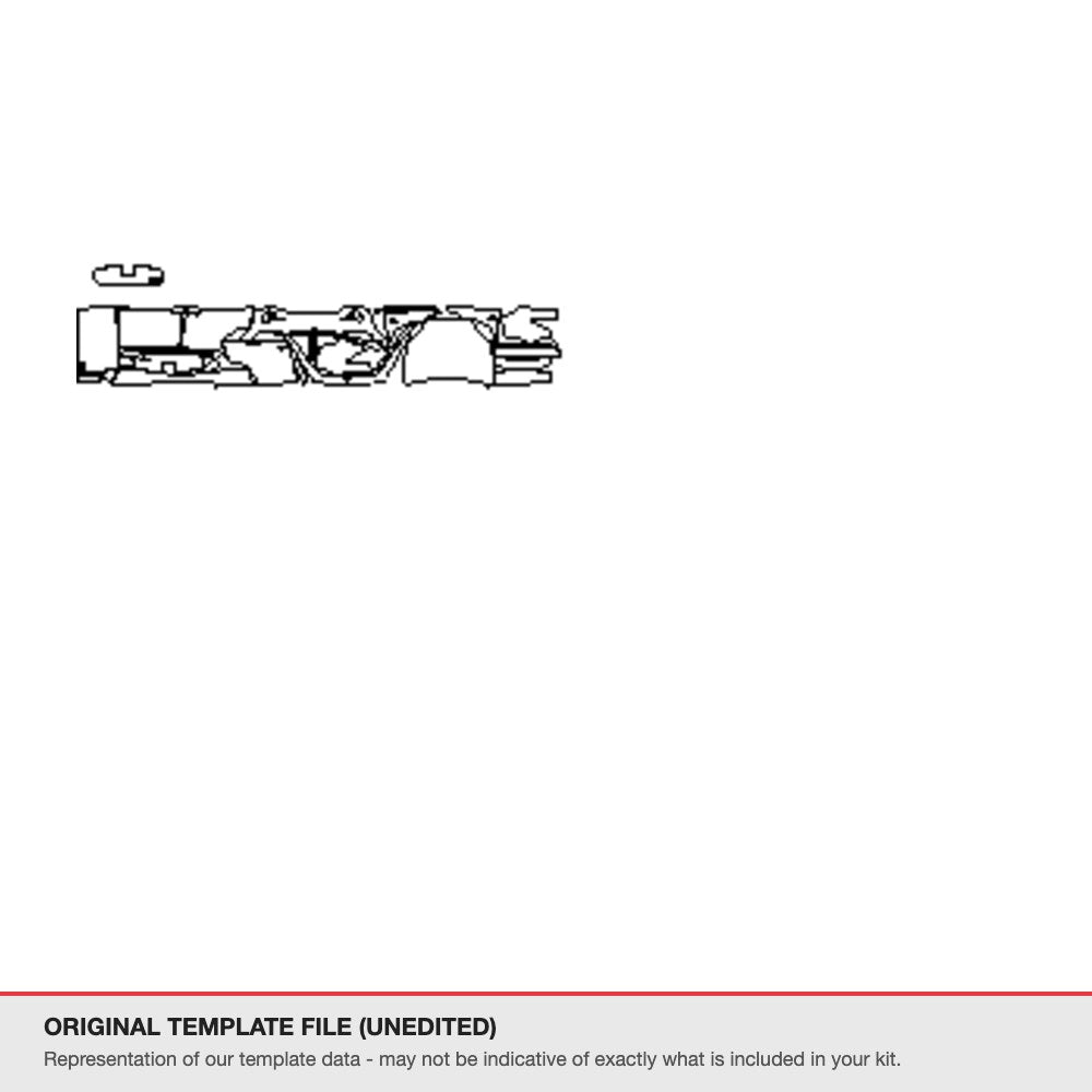 Tesla Model X 2019-2022 original template file