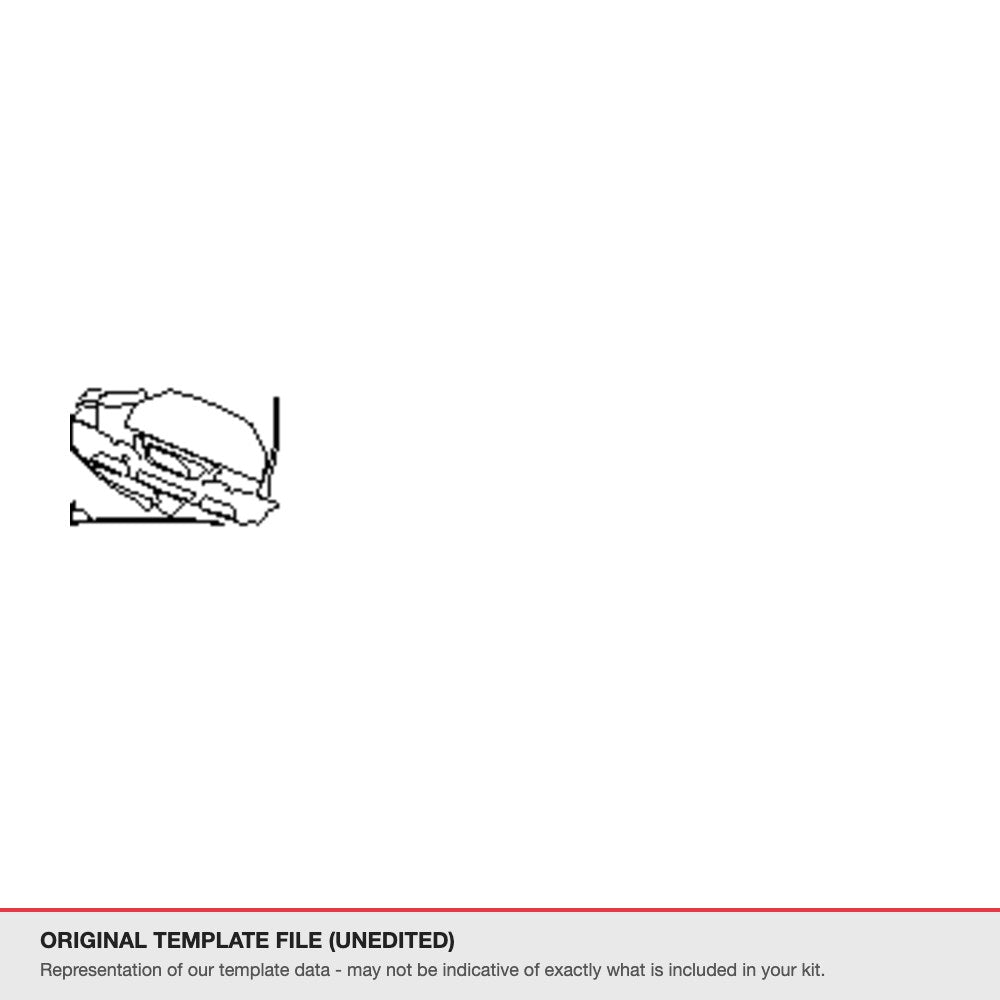 Volvo V70 2010+ original template file