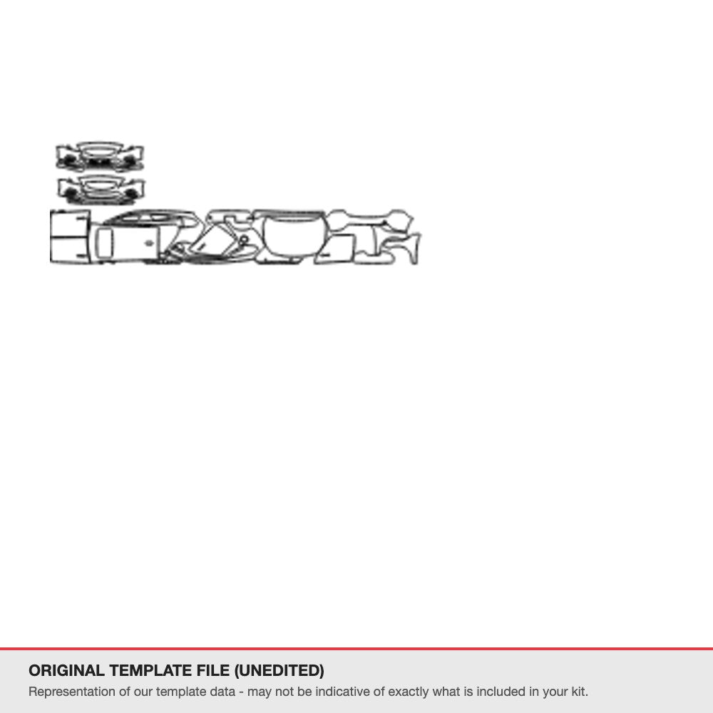 Volvo V60 2016-2019 original template file (template 2)