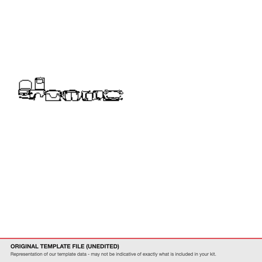 Chevrolet Silverado 1500 RST 2022+ original template file