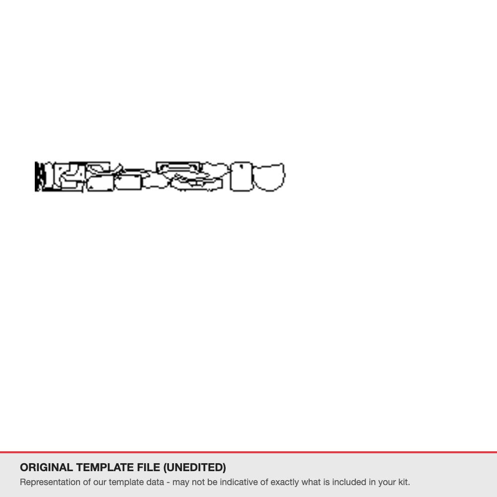 Chevrolet Camaro LS 2019+ original template file (template 2)