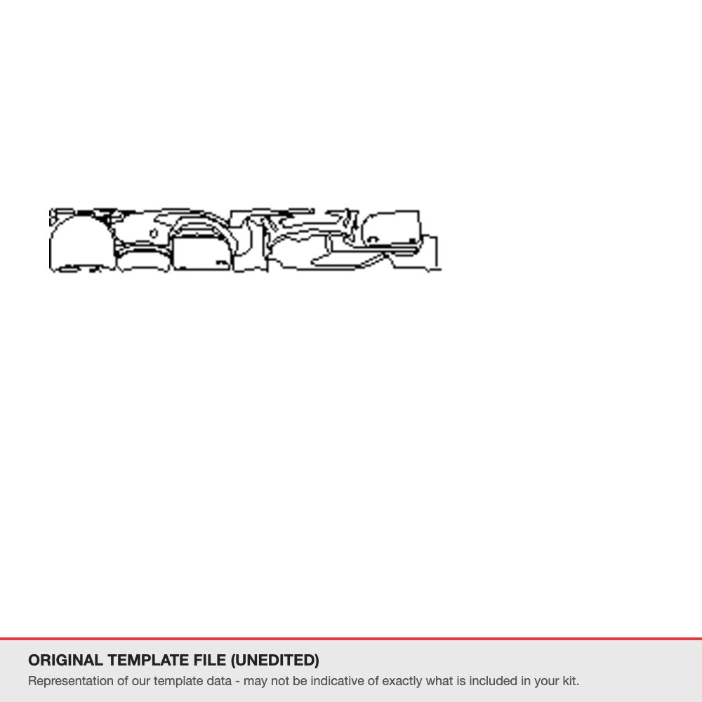 Chevrolet Camaro LTV6 2016-2017 original template file (template 2)
