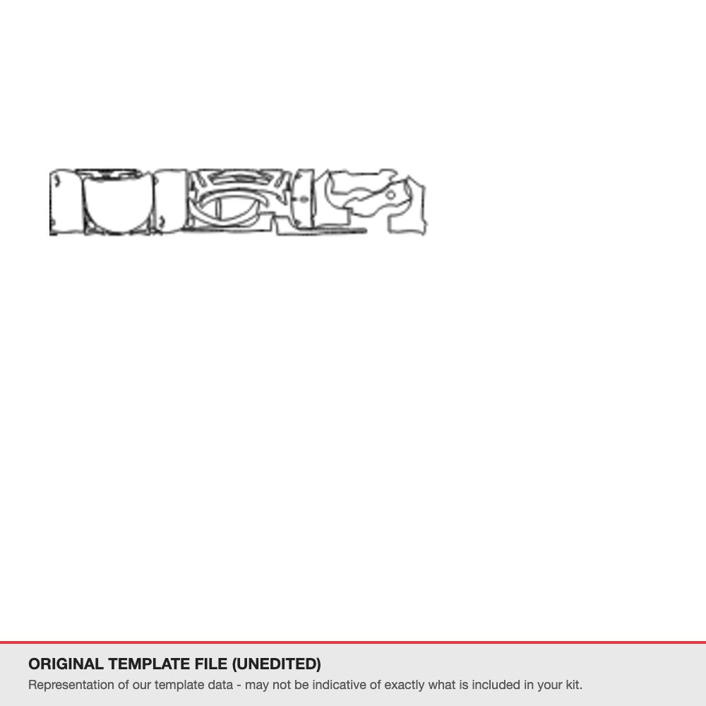 Chevrolet Camaro LTV6 2016-2017 original template file (template 1)