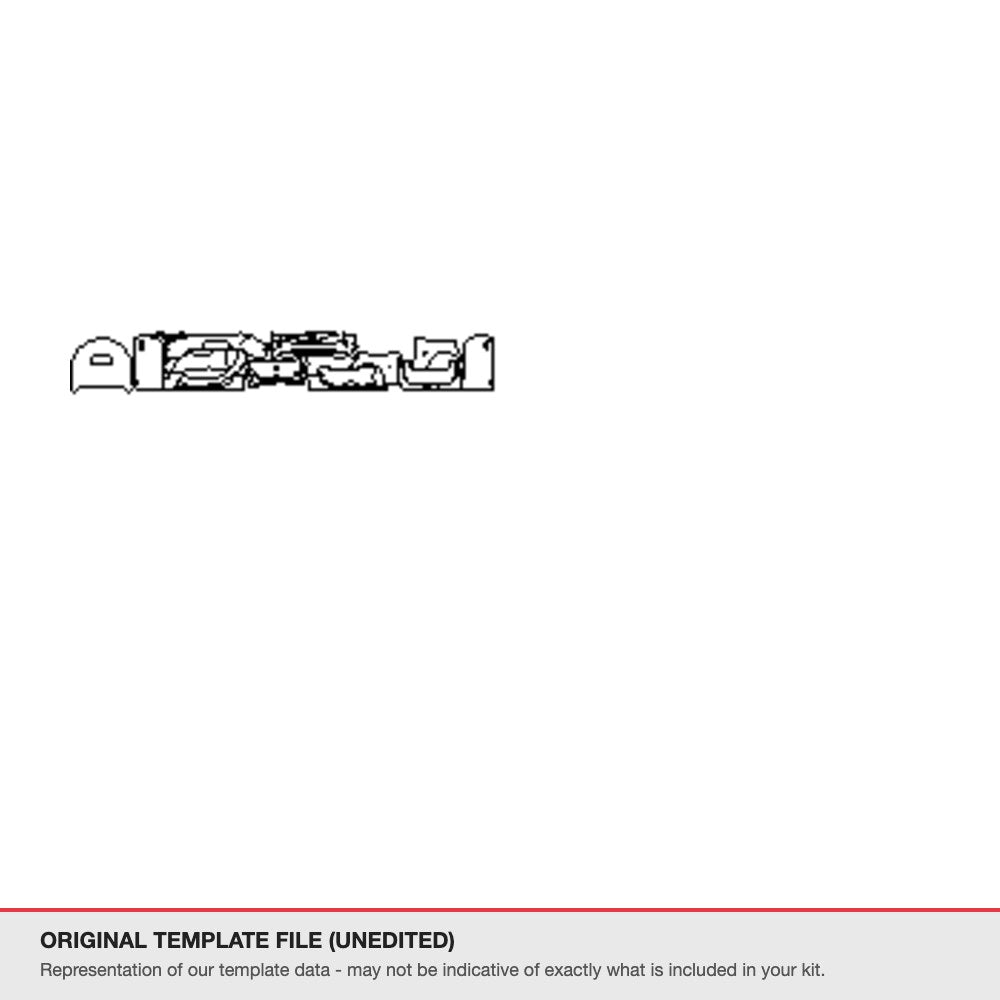 Chevrolet Camaro LT1 2022+ original template file (template 1)