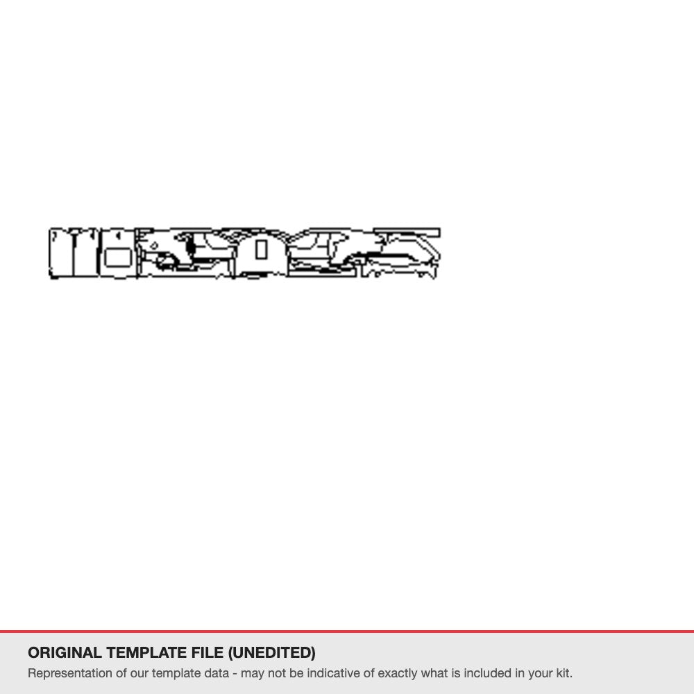 Chevrolet Camaro SS 2019+ original template file (template 1)