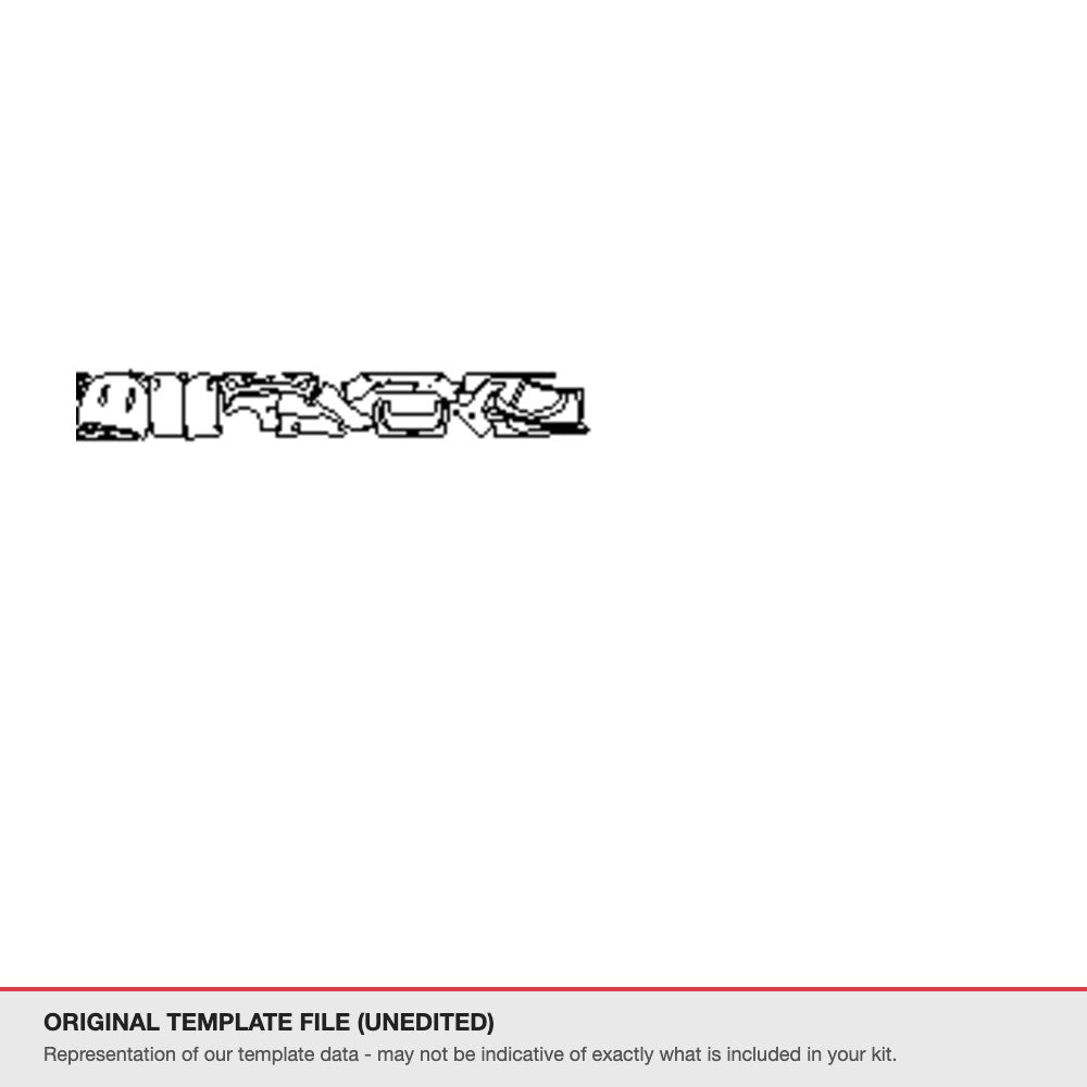 Chevrolet Camaro SS 2018 original template file (template 1)