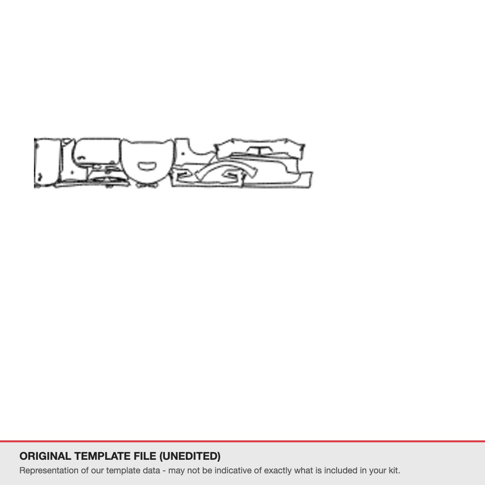 Chevrolet Camaro SS 2019+ original template file (template 2)