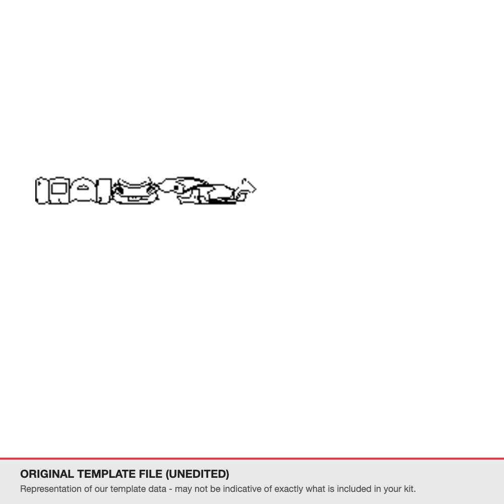 Chevrolet Corvette SS 2022+ original template file