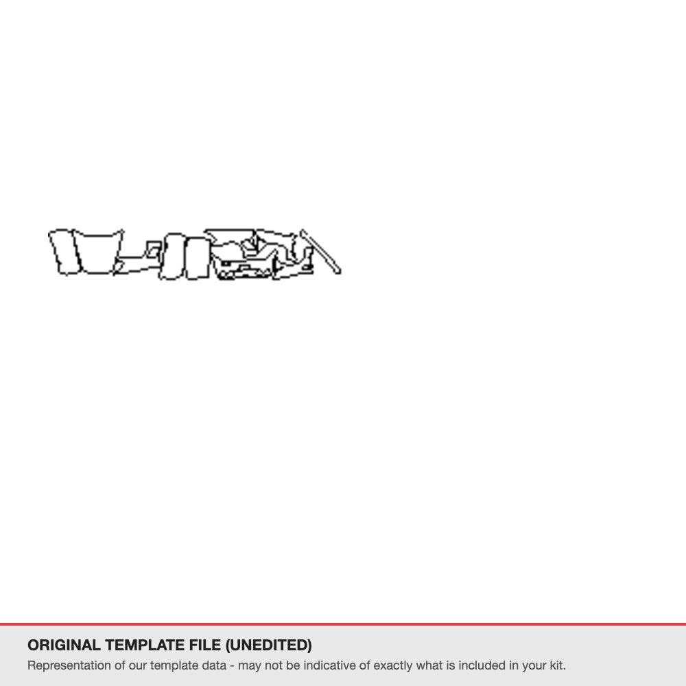 Chevrolet Corvette Stingray 2013 original template file