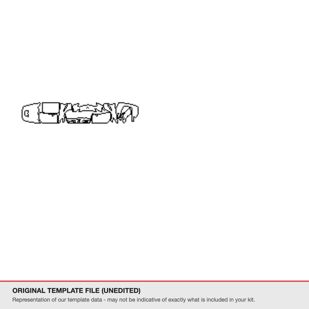 Chevrolet Corvette Stingray 2015-2020 original template file