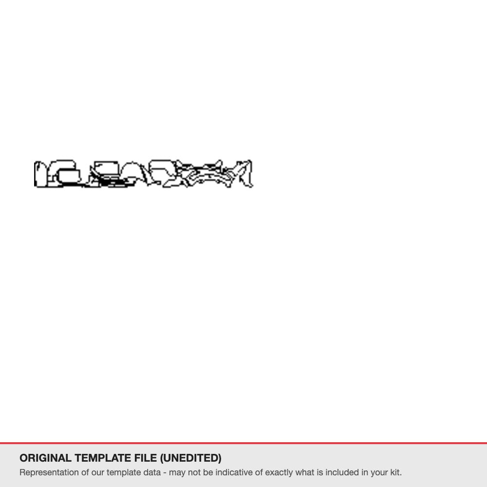 Chevrolet Corvette Stingray 2021 original template file (template 2)