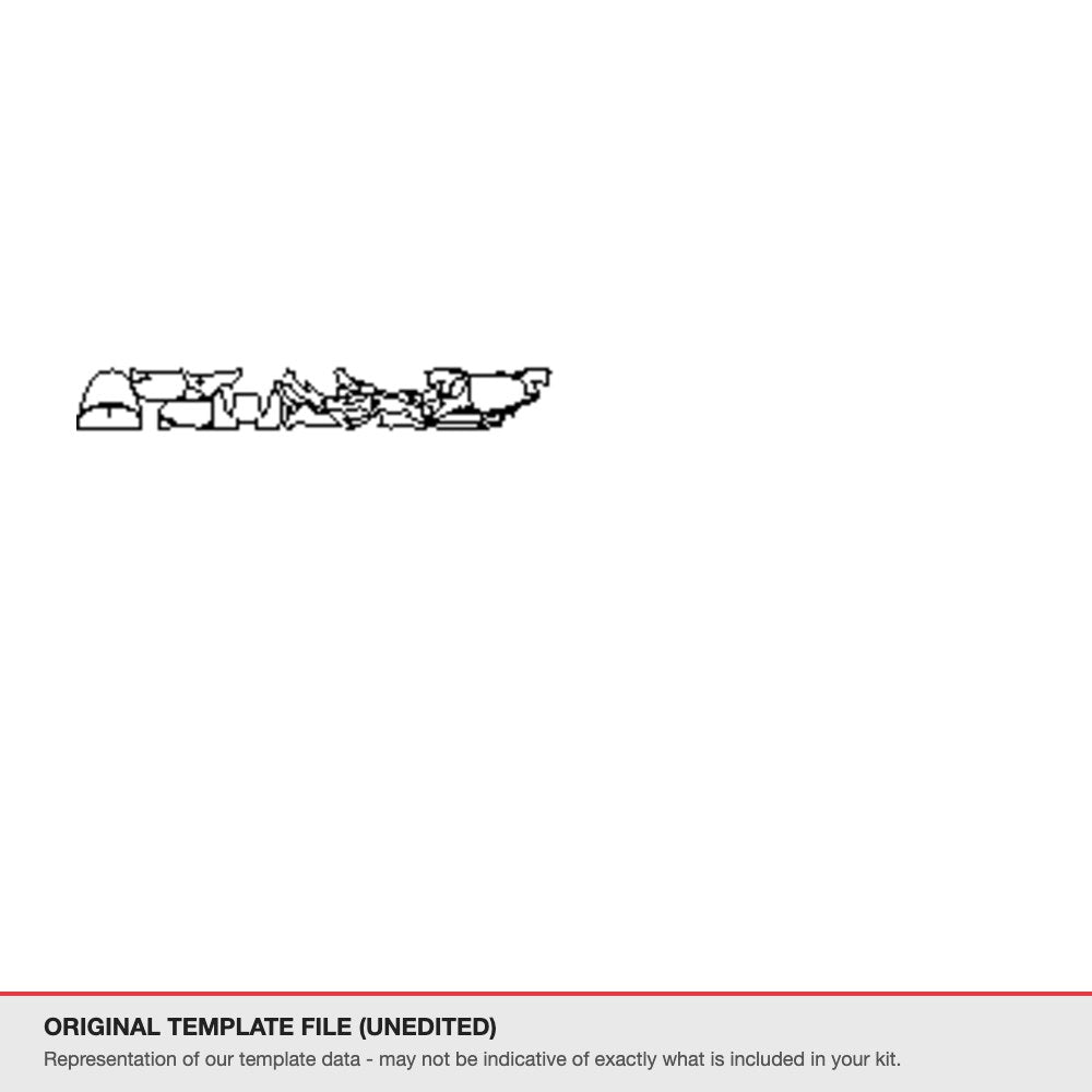 Chevrolet Corvette Stingray 2021 original template file (template 1)