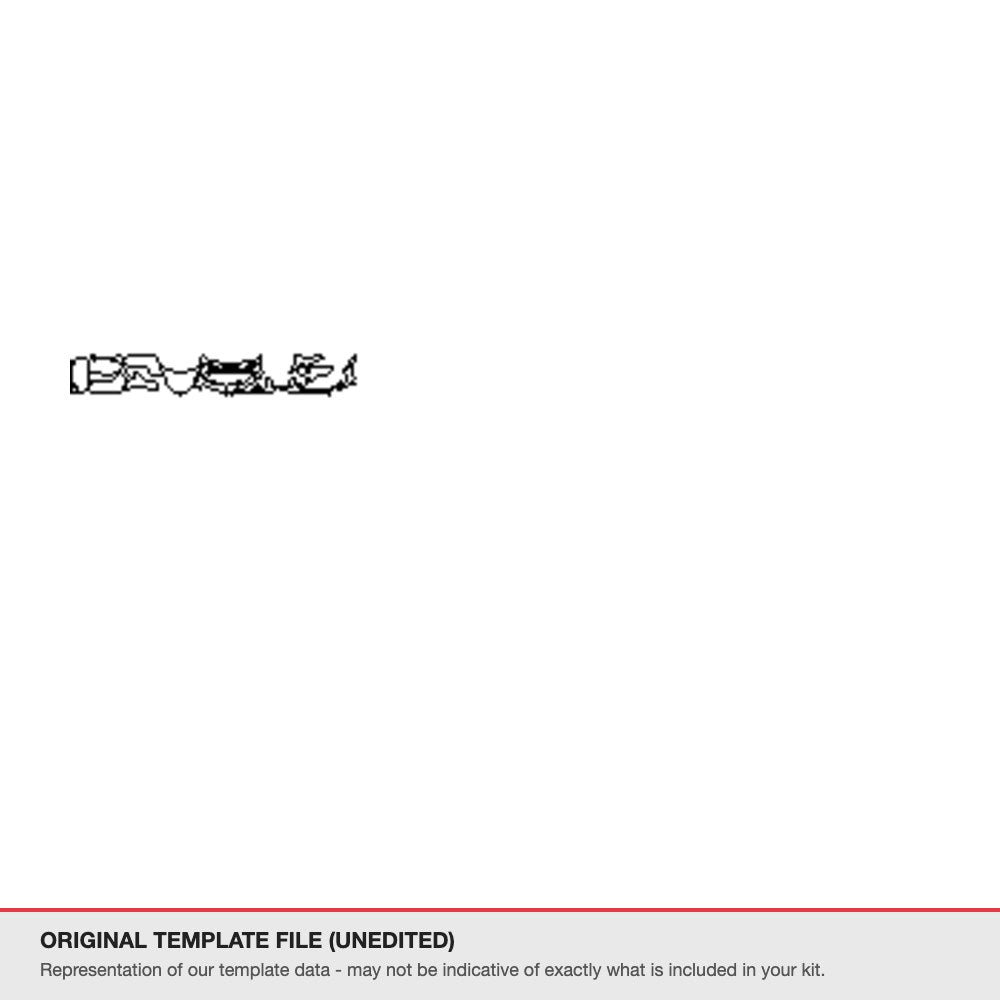 Chevrolet Corvette Stingray 2025+ original template file (template 1)