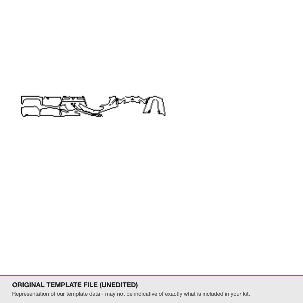 Chevrolet Corvette ZR1 2019-2024 original template file (template 1)