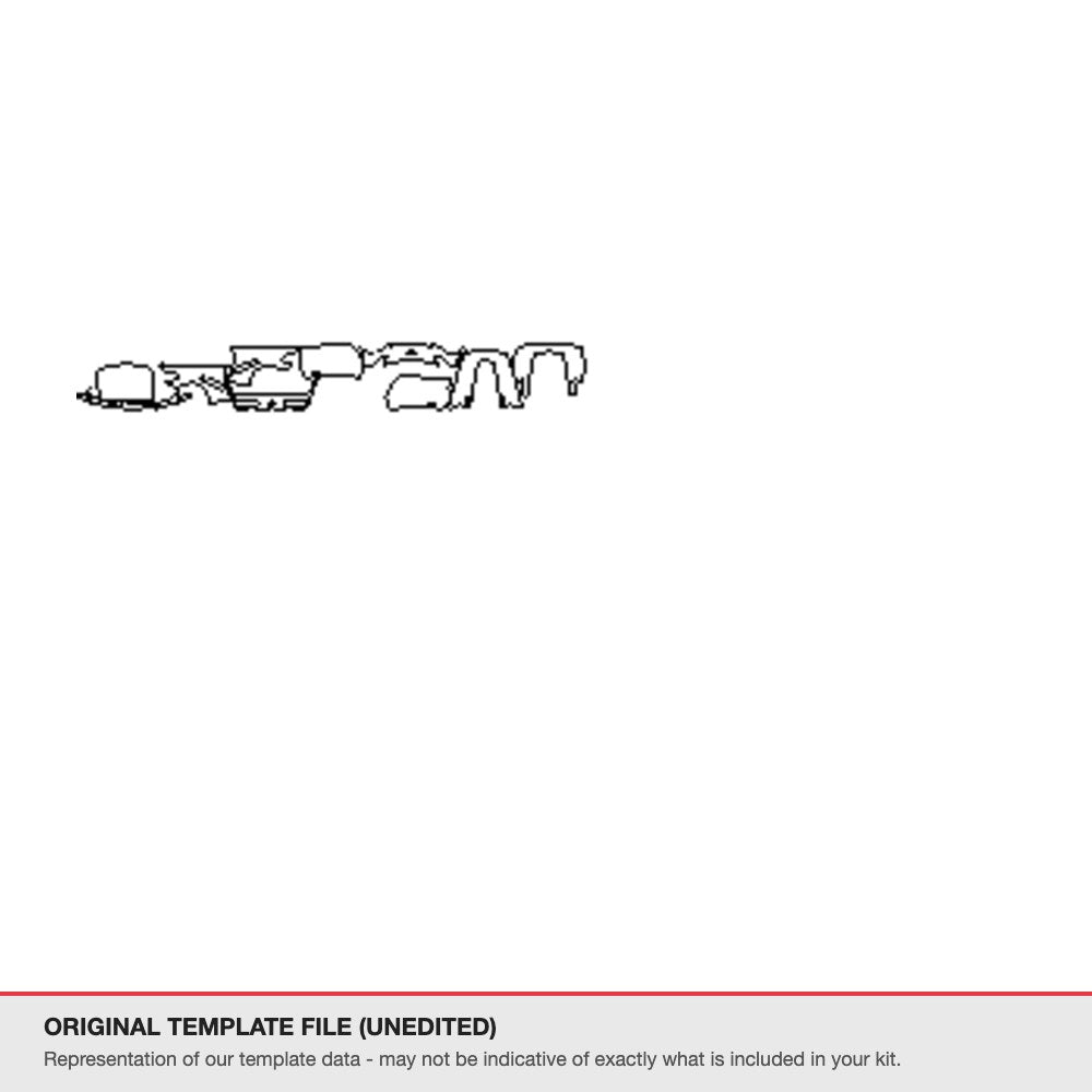 Chevrolet Corvette ZR1 2019-2024 original template file (template 2)