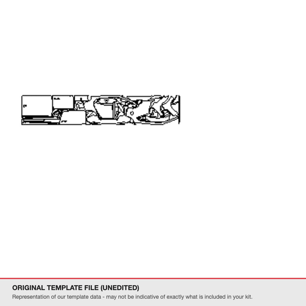 Hyundai Veloster Hatchback 2022+ original template file
